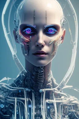 cyberpunk, head, women, portrai, face cry, eye tears, tron, cyborg, robot, cyborg, white hair, seven , perfekt, real, dream, hr giger