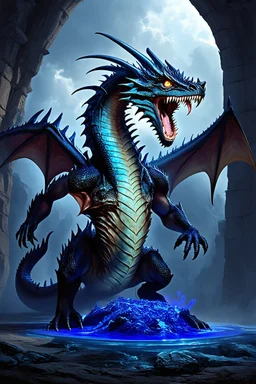 As dragon he devours himself and as dragon he dies, to rise again as the lapis. He is metallic yet liquid, matter yet spirit, cold yet fiery, poison and yet healing drought - a signal uniting all opposites; a terrifyingly beautiful admixture of Giger and Klimt