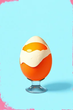 an egg in the style of warhol