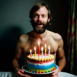 person, birthday suit