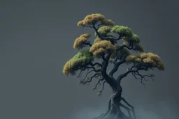 Concept art of an alien tree, no background
