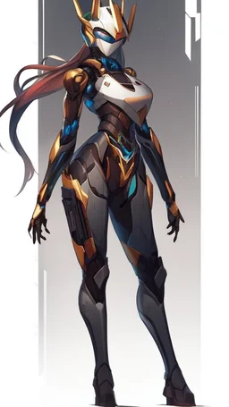 a beautiful robot gold. gun arm