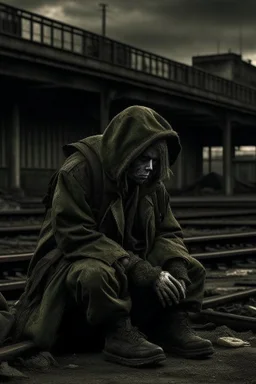 Suicide depression sadness broken down drained tired end of life dystopian apocalypse decay post apocalyptic