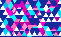 triangles technologie blue pink minimalist