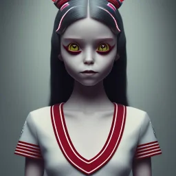 wednesday addams rolünde oynayan jenna ortega netflix