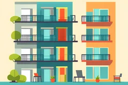 Renting an apartment animation style