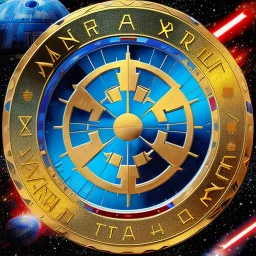 logo with only the letters 'STAR WARS', 4096K, 3D, deep vibrant colors,embossed, shear