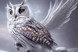 snow winged OWL