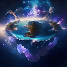 Galaxy with Islands Connected