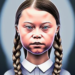 portrait of Greta Thunberg