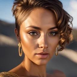 32k uhd, photograph film still, 8k, RAW photo, highest quality, beautiful girl, mix (jada stevens), (detailed eyes), (looking at the camera), (highest quality), (best shadow), intricate details, (short hair), slick back hair, extreme detail skin, natural beauty, no filter, slr, golden hour, high definition, selfie XT3
