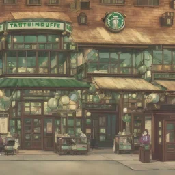 steampunk Starbucks cafe