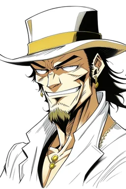 Portrait of Rob Lucci, from One Piece manga