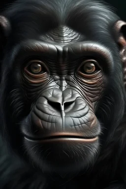 portrait of a ape mixed with spide