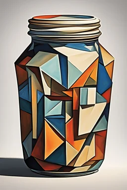 a jar cubism style