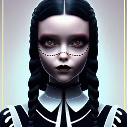 wednesday addams rolünde oynayan jenna ortega netflix