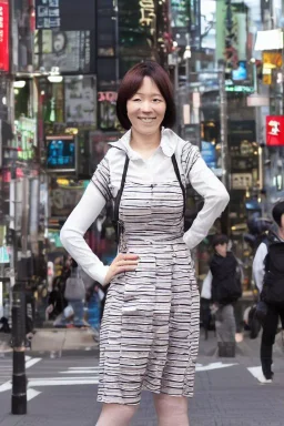 Portrait lady, full body shot, full-color long shot ShibuyaPunk