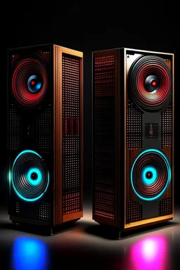 inspiration by merdeka 118 + speaker with digital led