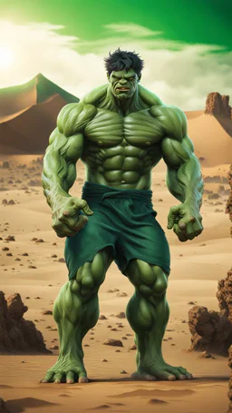 Hulk made in Maroc surreal 8K image