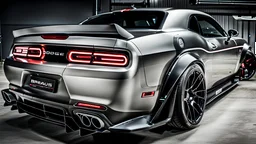 dodge challenger BRABUS ROCKET bodykit, rear view, desktop wallpaper, 4K, Cinematic