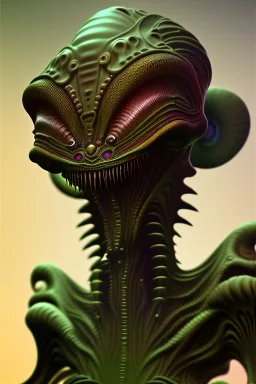 full bodied Weird alien, 8k, finely detailed, photo realistic.