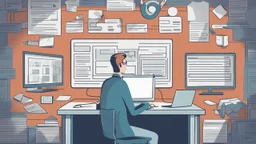 The image shows a person working on a laptop computer, appearing as if they are accomplishing a professional task. The person looks professional, expressing dedication and diligence in their work. In the lower right corner of the image, there appears to be the channel logo or the personal branding logo associated with the content, if applicable, which can be a distinctive emblem linked to the presenter. The image looks elegant and professional, clearly reflecting the theme of the video. It woul