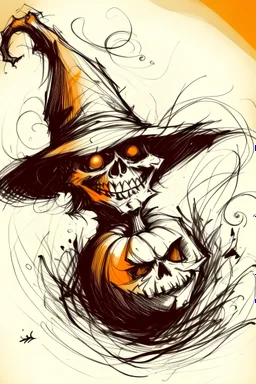 Halloween sketch artistic
