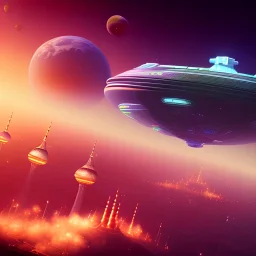 3d render, Rectangle huge Mothership over the istanbul, ridley scott style, high details, high contrast, long explosure, hyper realistic, color grading, bokeh, rectangle background, unreal engine 5, 8k