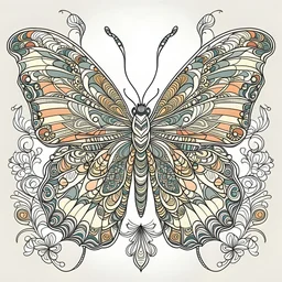 Butterfly coloring book 500