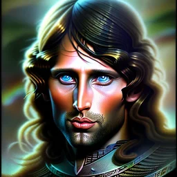 Retrato Épico De King Aragorn estilo Boris Vallejo 4k