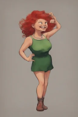 Darla Quiggleblarf - red hair, green eyes, big muscles, ugly, toothless, fat, skinny, long, short, old, young, Winnie Happenberger's sister Sheila and her mom were there, Ted's brother's name was Fred, I can't draw big brain cells