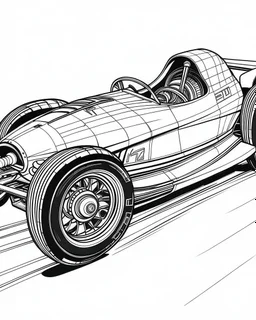 racing car coloring pages,no black color