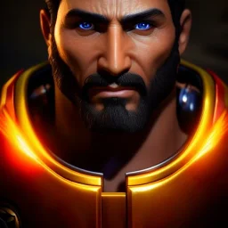 Ultra detailed fullbody Portrait in oil on canvas of heroes of the storm -Lt. Morales,extremely detailed digital painting,ultrarealistic skin,intense stare, extremely detailed face, crystal clear eyes, mystical colors ,perfectly centered image, perfect composition, rim light, beautiful lighting,masterpiece ,8k, stunning scene, raytracing, anatomically correct, in the style of Ohrai Noriyoshi and robert e howard and Steve Jung and Wizyakuza and Simon Bisley and uncannyknack.