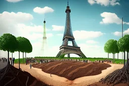 eiffel tower near people talking about soil strategy