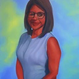 Full body portrait, painting, medium shot lady Codingcore