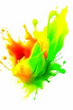 blur color blast yellow, green , orange