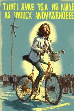 Income tax, I say Jesus I don't wanna be a candidate For Vietnam or Watergate 'Cause all I want to do is Bicycle