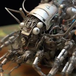 horror, infested, swarming mechanical robotic insects, bugs, cockroaches, flies, spiders, ticks, parasites screaming person, pain, decay