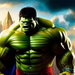 Ultra detailed fullbody Portrait in oil on canvas of Hulk Thor Ragnarok,intense stare,extremely detailed digital painting, extremely detailed face,crystal clear Big eyes, mystical colors ,perfectly centered image, perfect composition, rim light, beautiful lighting,masterpiece,8k, stunning scene, raytracing, anatomically correct, in the style of robert e howard and Ken Kelley and Ohrai Noriyoshi and Simon Bisley and tomzj1