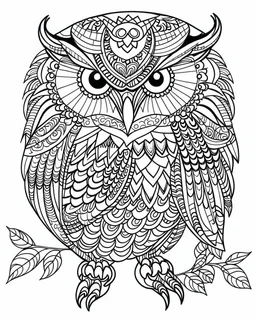 owl coloring page