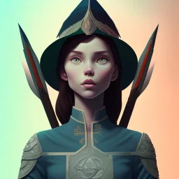 Portrait of Merlín with wizard hat and mid-12th century wizard apparel.extremely detailed face,crystal clear Big eyes,perfectly centered image,intricate detail.Diseney style, korra character style.and Kilian Eng art color