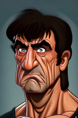 Sylvester Stallone actor cartoon 2d