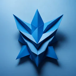 Create blue Sonic style origami and origami background