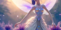 crystal subtle flower in a galactic ambiance beautiful fairy, transparent, delicate colors, in the foreground, full of details, smooth，soft light atmosphere, light effect，vaporwave colorful, concept art, smooth, extremely sharp detail, finely tuned detail, ultra high definition, 8 k, unreal engine 5, ultra sharp focus