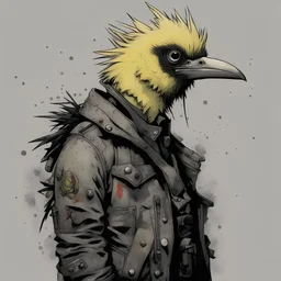 Bird Punk in Dorohedoro style
