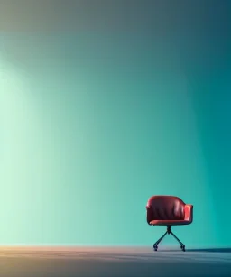 Realistic office room. sweet big hair monster sitting. Tim burton style. Red hair, smile, happy, gradient color fog. highly detailed, concept art, unreal engine 5, ray tracing, RTX, lumen lighting, ultra detail, volumetric lighting, 3d, finely drawn, high definition, high resolution.