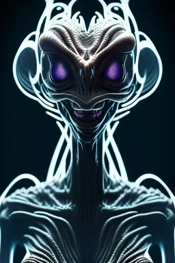 full bodied Poltergeist alien, 8k, finely detailed, photo realistic.