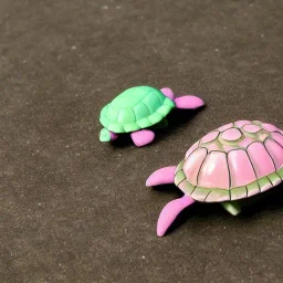 turtle and pink