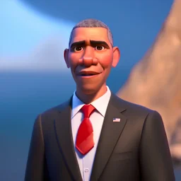 Barak Obama , 8k,unreal engine, very detailed, cinema 4D, perfect angle