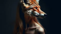 Metamorphosis of a woman into a fox.